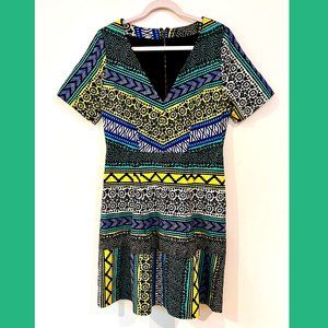 Anthropologie Brightly Patterned Dress